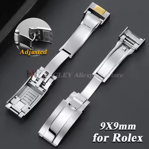 Luxury 316L Stainless Steel Watchband Clasp for Rolex DAYTONA SUBMARINER GMT Date-just Yacht-Master 