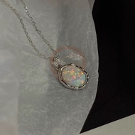 [New Product Special Offer] Opal Stone Opal Jewelry High-End Opal Stone Fire Color Opal Simple Opal 