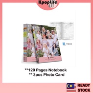 TWICE LSM NJZ Notebook 120pg with Photo Card Set Kpop Note