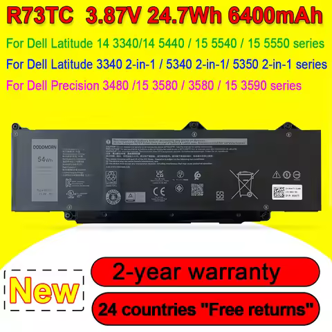 NEW R73TC Battery For Dell Latitude 3440 5440 3340 3540 5540 5340 3440 5350 5440 Precision 3480,3580