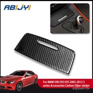 1pcs Car Carbon Fiber Interior Storage Box Panel Trim Cover Decals Sticker For BMW E90 E92 E93 2005-2012 3 Series Access