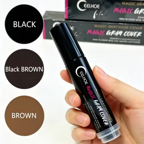 Hair dye pen Hair color stick 20ml hair dye pen lace frontal Hairline Concealer Pen dye pen for wigs