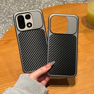 Luxury Carbon Fiber Texture Leather PC Frosted Hard Magnetic Phone Case For OnePlus 15 15T 1+15 1+15