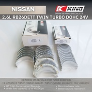 KING Bearing NISSAN 2.6L RB26 RB26DETT for Skyline GTR R32 R33 R34 ( Main Bearing STD is out of stoc