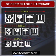 Fragile cutting Sticker, harchase sound system fragile Sticker
