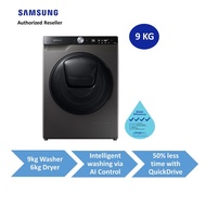 Samsung WD90T754DBX/SP Front Load Combo 9Kg Washer + 6kg Dryer | AI Control | with 2 years agent warranty