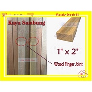 1” x 2” Furniture Wood Finger Joint Batang Kayu Perabot 1x2 Kayu Sambung Siap Ketam Kayu Kok Cai