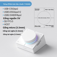 Hagibis | Hub Mở Rộng Type-C với Điều Chỉnh Âm Lượng và Phím Tắt cho MacBook Apple và Máy Tính xách