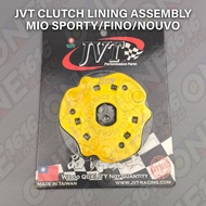 JVT CLUTCH LINING ASSEMBLY FOR MIO SPORTY/FINO/NOUVO HEAVY DUTY PERFORMANCE PARTS