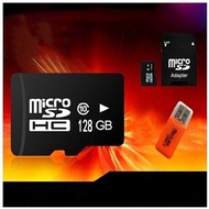 Micro SD Card Memory Cards Micro SD Card 128GB Class 10 Micro SD TF Card + +USB Reader(Color random)