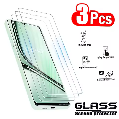 3pcs Protective Glass for Oppo realme note 60 60x 50 Screen Protectors Tempered Glass Phone Front HD