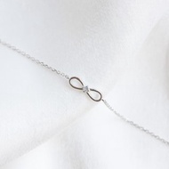 藍托帕石925純銀無限設計手鍊