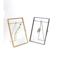 Photo Frame Aymhouse 4 * 6 4x20 20cm 6 Inch Upright Brass Gold Black IPH05