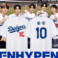 Jersey Enhypen Dodgers Jersey Custom Name and Number Dodges Jersey Customized Inspired Korean T-Shir