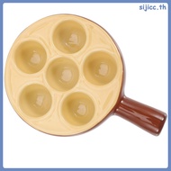 Tray Platters Plate Snail Pan Escargot Baking Dish Deep Holes 16.00X11.30X3.20CM  sijicc