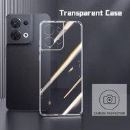 Transparent Case For OPPO Reno 8 Pro 5G Reno 8 5G Transparent Clear Phone Protection Back Cover For 