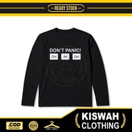 T-shirt DONT PANIC CTRL ALT DEL Long Sleeve Distro T-shirt