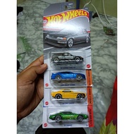 Hotwheels ( 90 honda civic EF, Ford shelby GT350R, 69 Copo Camaro, 81 Camaro)