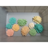 Craft Vintage Old Stock Resin Flower / Bowl Craft Scrapbook