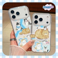 [1 SET] Magsafe Wireless Printing CAT CARTOON Case For Samsung a15 a16 a35 a36 a54 a55 a56 a07 a25 a