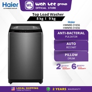 Haier 8kg 9kg Hijab mode Top load Washing Machine / Washer / 洗衣机 HWM80-316S6 HWM90-316S6 WAH LEE STO