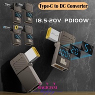 MAGICIAN1MB USB-C to DC Converter, PD 100W Digital Display Type-C to DC Adapter, Intelligent Fast Ch