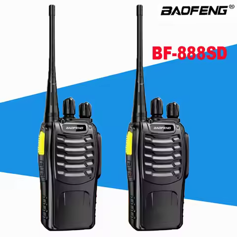 2PCS Baofeng BF-888SD Walkie Talkie Dual Band Portable Long Range UHF 400-470MHz USB/EU/US Ham Two W