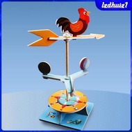 [Lzdhuiz1] Children's Party Favor: DIY Weather Vane with Rooster for Weather Direction Fun