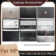 New For HP 15-DA 15-DB 15-DR 250 255 G7 TPN-C135;Replacemen Laptop Accessories Lcd Back Cover/Front Bezel/Bottom With LOGO