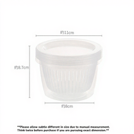 Plastic Round Vege Fresh Keeping Container for Fridge Drain Sealed Box Storage Fruit Spring Onion Or