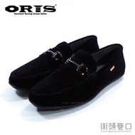 ORIS 懶人鞋 休閒鞋 時尚男仕 英倫風 一腳登 真皮【街頭巷口 Street】SB16903B01 黑色