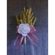 chest corsage for wedding with pin