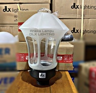 Lampu taman pilar TFP 31 K DLX Lighting kaca putih frosted model minimalis