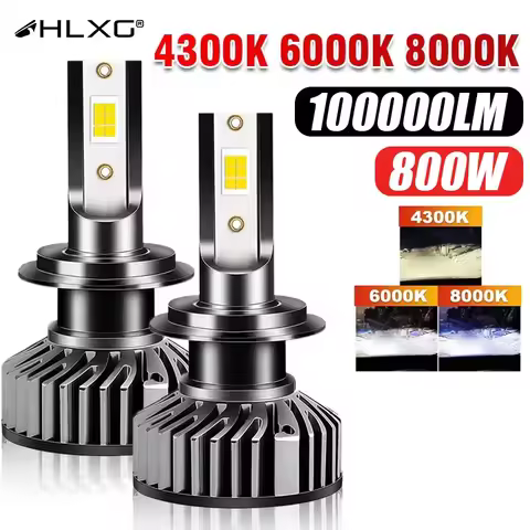 HLXG Mini Canbus lampada H4 H7 LED Car Headlight 100000LM 6000K 8000K Lamp H1 9005 HB3 9006 HB4 H8 H