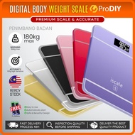 PRODIY READY STOCK Scale Weight Body Accurate LCD Display Weighing Scale Digital Penimbang Berat Bad