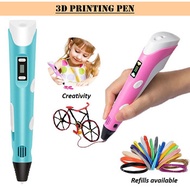 3d printing pen three-dimensional painting graffiti pen 3d pen childrens toy gift childrens DIY painting pen girl toys