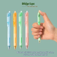 (2-4c) Deli pen with HIGH QUALITY Blue/Black gel ink EG337 dries quickly and writes smoothly, soft h