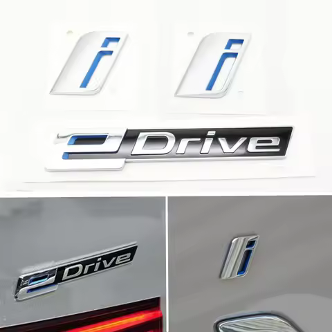 eDrive i Lettering Sticker Fender Rear Badge Logo Emblem For 7 X1 X3 X6 x7 i8 i3 i5 e Drive X5 40e H