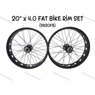 20" RIM FATBIKE / RIM BASIKAL FATBIKE 20"X4.0 / FATBIKE WHEELSET FRONT/REAR / RIM BASIKAL DEWASA / R