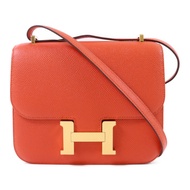HERMES Epsom皮革Constance Mini金扣肩背袋