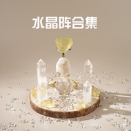 Natural Crystal Array Crystal Ornaments Crystal Rough Stone Degaussing Stone Seven Star Array Cornuc