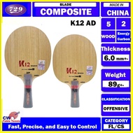 729 K12 Advance  Table Tennis Composite Carbon Blade 729 BLADE Ping Pong KAYU Paddle Racket Bat Hand