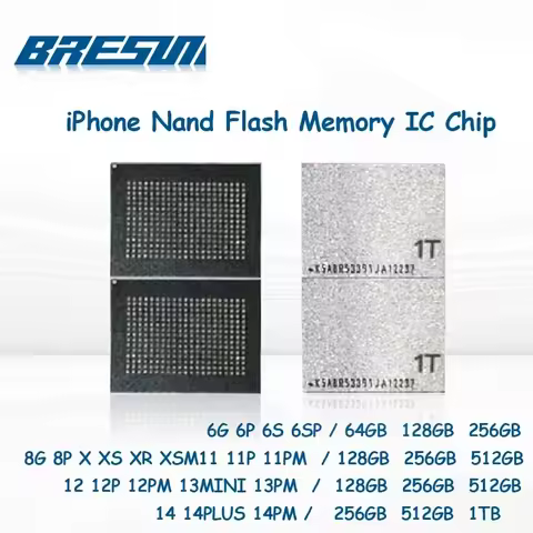 64G 128G 256G 512GB 1TB HDD Nand Flash memory IC chip For iPhone 12 13 Series 14 Pro/Max/Mini Pro Ma