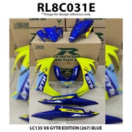 Cover Set YAMAHA LC135 V8 Rapido GYTR EDITION (267) Blue Accessories Motor LCV8 Coverset Biru LC 135