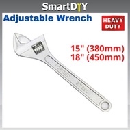 15" - 18" Heavy Duty Switch Spanar 375mm - 450mm Adjustable Wrench