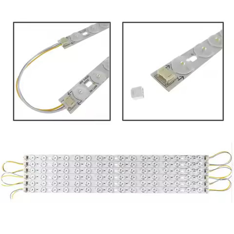 5-20pcs Three Color 2835 LED Tube Ceiling Light Module 4W 6W 8W LED Bar Lights Ceiling Lamp For Remo