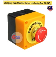 LAY37 Emergency Push Stop Red Button c/w Casing Box 1NO 1NC