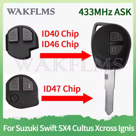 T61M0 For Suzuki Swift SX4 Splash For Fiat Sedici 2005-2012 For Ignis Xcross 2013-2022 433MHz ID40 I