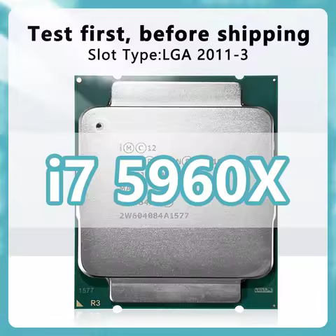 Core i7-5960X CPU 22nm 8 Cores 16 Threads 3.0GHz 20MB 140W processor LGA 2011-3 CPU for X99 motherbo
