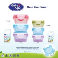 BABY SAFE FOOD CONTAINER FOOD STORAGE PACK OF 3 FC002 60ML / FC003 150ML / FC005 120ML / FC04A 240ML
